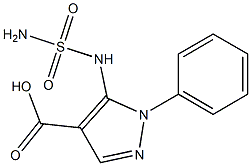 5-[(aminosulfonyl)amino]-1-phenyl-1H-pyrazole-4-carboxylic acid 구조식 이미지