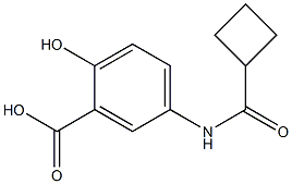 5-[(cyclobutylcarbonyl)amino]-2-hydroxybenzoic acid 구조식 이미지