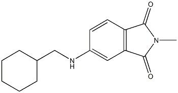 5-[(cyclohexylmethyl)amino]-2-methyl-2,3-dihydro-1H-isoindole-1,3-dione Structure