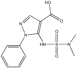 5-[(dimethylsulfamoyl)amino]-1-phenyl-1H-pyrazole-4-carboxylic acid Structure