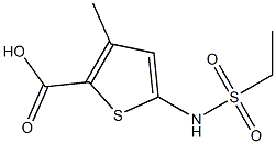 5-[(ethylsulfonyl)amino]-3-methylthiophene-2-carboxylic acid Structure