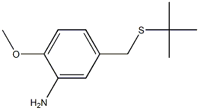5-[(tert-butylsulfanyl)methyl]-2-methoxyaniline 구조식 이미지