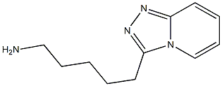 5-[1,2,4]triazolo[4,3-a]pyridin-3-ylpentan-1-amine Structure