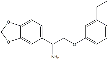 5-[1-amino-2-(3-ethylphenoxy)ethyl]-2H-1,3-benzodioxole Structure
