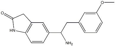 5-[1-amino-2-(3-methoxyphenyl)ethyl]-2,3-dihydro-1H-indol-2-one Structure