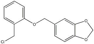 5-[2-(chloromethyl)phenoxymethyl]-2H-1,3-benzodioxole Structure