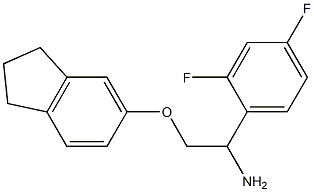 5-[2-amino-2-(2,4-difluorophenyl)ethoxy]-2,3-dihydro-1H-indene 구조식 이미지