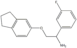 5-[2-amino-2-(3-fluorophenyl)ethoxy]-2,3-dihydro-1H-indene Structure