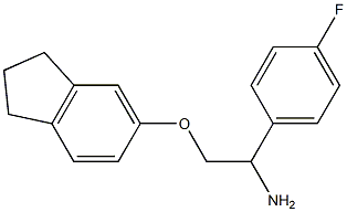 5-[2-amino-2-(4-fluorophenyl)ethoxy]-2,3-dihydro-1H-indene 구조식 이미지