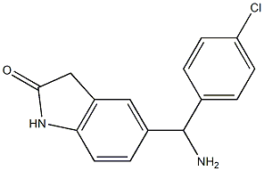 5-[amino(4-chlorophenyl)methyl]-2,3-dihydro-1H-indol-2-one Structure