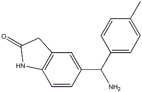 5-[amino(4-methylphenyl)methyl]-2,3-dihydro-1H-indol-2-one 구조식 이미지