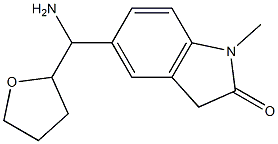 5-[amino(oxolan-2-yl)methyl]-1-methyl-2,3-dihydro-1H-indol-2-one 구조식 이미지