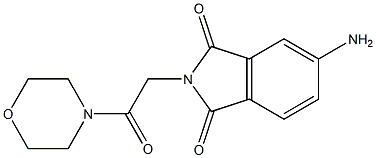 5-amino-2-[2-(morpholin-4-yl)-2-oxoethyl]-2,3-dihydro-1H-isoindole-1,3-dione 구조식 이미지