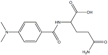 5-amino-2-{[4-(dimethylamino)benzoyl]amino}-5-oxopentanoic acid 구조식 이미지