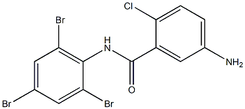 5-amino-2-chloro-N-(2,4,6-tribromophenyl)benzamide 구조식 이미지