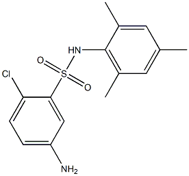 5-amino-2-chloro-N-(2,4,6-trimethylphenyl)benzene-1-sulfonamide 구조식 이미지