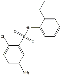 5-amino-2-chloro-N-(2-ethylphenyl)benzene-1-sulfonamide 구조식 이미지