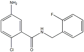 5-amino-2-chloro-N-(2-fluorobenzyl)benzamide 구조식 이미지