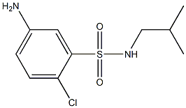 5-amino-2-chloro-N-(2-methylpropyl)benzene-1-sulfonamide 구조식 이미지