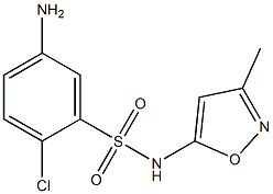 5-amino-2-chloro-N-(3-methyl-1,2-oxazol-5-yl)benzene-1-sulfonamide Structure