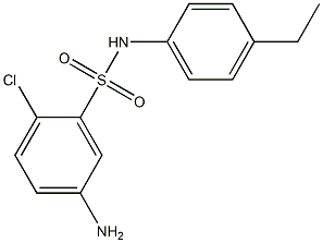 5-amino-2-chloro-N-(4-ethylphenyl)benzene-1-sulfonamide 구조식 이미지