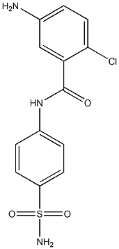 5-amino-2-chloro-N-(4-sulfamoylphenyl)benzamide 구조식 이미지