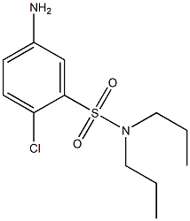 5-amino-2-chloro-N,N-dipropylbenzene-1-sulfonamide 구조식 이미지