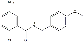 5-amino-2-chloro-N-[(4-methoxyphenyl)methyl]benzamide 구조식 이미지