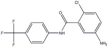 5-amino-2-chloro-N-[4-(trifluoromethyl)phenyl]benzamide Structure