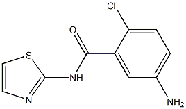 5-amino-2-chloro-N-1,3-thiazol-2-ylbenzamide 구조식 이미지