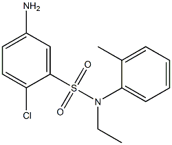 5-amino-2-chloro-N-ethyl-N-(2-methylphenyl)benzene-1-sulfonamide 구조식 이미지