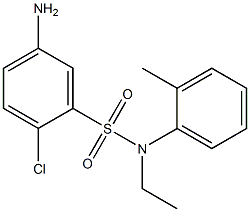 5-amino-2-chloro-N-ethyl-N-(2-methylphenyl)benzene-1-sulfonamide Structure