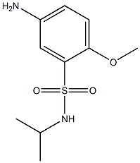 5-amino-2-methoxy-N-(propan-2-yl)benzene-1-sulfonamide 구조식 이미지