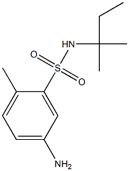 5-amino-2-methyl-N-(2-methylbutan-2-yl)benzene-1-sulfonamide Structure