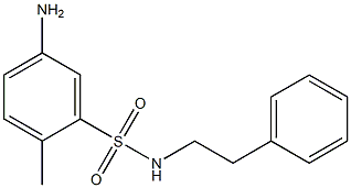 5-amino-2-methyl-N-(2-phenylethyl)benzene-1-sulfonamide 구조식 이미지