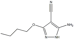 5-amino-3-butoxy-1H-pyrazole-4-carbonitrile 구조식 이미지