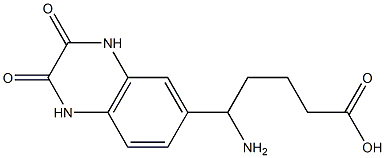 5-amino-5-(2,3-dioxo-1,2,3,4-tetrahydroquinoxalin-6-yl)pentanoic acid 구조식 이미지