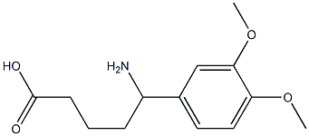 5-amino-5-(3,4-dimethoxyphenyl)pentanoic acid 구조식 이미지