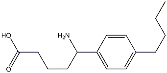 5-amino-5-(4-butylphenyl)pentanoic acid 구조식 이미지