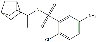 5-amino-N-(1-{bicyclo[2.2.1]heptan-2-yl}ethyl)-2-chlorobenzene-1-sulfonamide 구조식 이미지