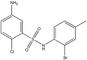 5-amino-N-(2-bromo-4-methylphenyl)-2-chlorobenzene-1-sulfonamide 구조식 이미지