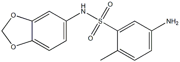 5-amino-N-(2H-1,3-benzodioxol-5-yl)-2-methylbenzene-1-sulfonamide Structure