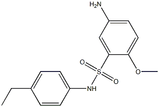 5-amino-N-(4-ethylphenyl)-2-methoxybenzene-1-sulfonamide 구조식 이미지