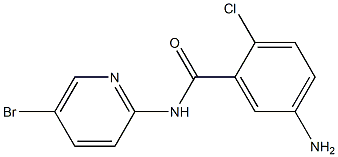 5-amino-N-(5-bromopyridin-2-yl)-2-chlorobenzamide 구조식 이미지