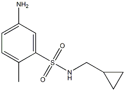 5-amino-N-(cyclopropylmethyl)-2-methylbenzene-1-sulfonamide Structure