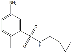 5-amino-N-(cyclopropylmethyl)-2-methylbenzene-1-sulfonamide 구조식 이미지