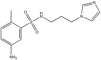 5-amino-N-[3-(1H-imidazol-1-yl)propyl]-2-methylbenzene-1-sulfonamide Structure