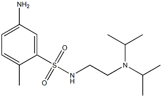 5-amino-N-{2-[bis(propan-2-yl)amino]ethyl}-2-methylbenzene-1-sulfonamide 구조식 이미지
