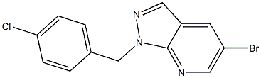 5-bromo-1-(4-chlorobenzyl)-1H-pyrazolo[3,4-b]pyridine Structure