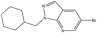 5-bromo-1-(cyclohexylmethyl)-1H-pyrazolo[3,4-b]pyridine 구조식 이미지